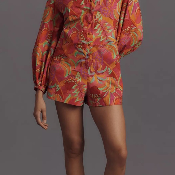 Farm Rio Multicolor Floral Romper - Picture 4 of 11